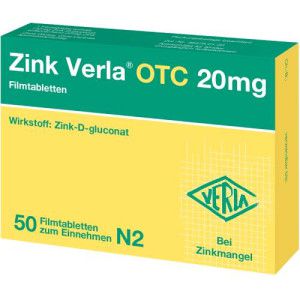 ZINK VERLA OTC 20 mg Filmtabletten